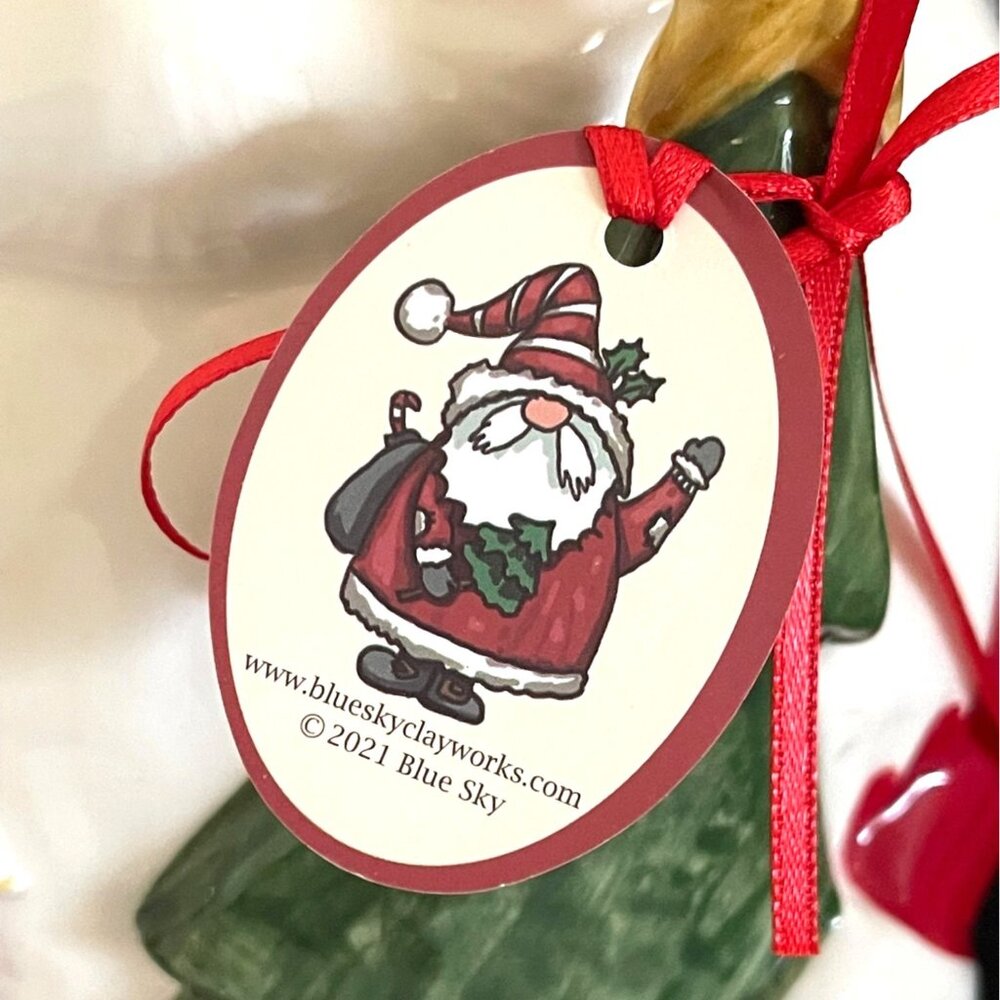 African American Santa Claus Christmas Holiday Cookie Jar By Blue Sky NWT *GIFT* - Picture 11 of 14
